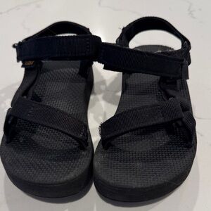 Teva Kids Black Adjustable Sandals